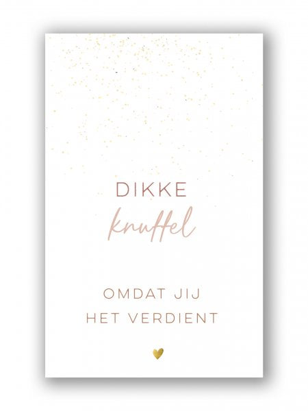 Cadeaukaartje dikke knuffel