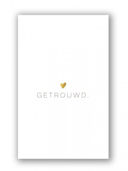 Cadeaukaartje getrouwd