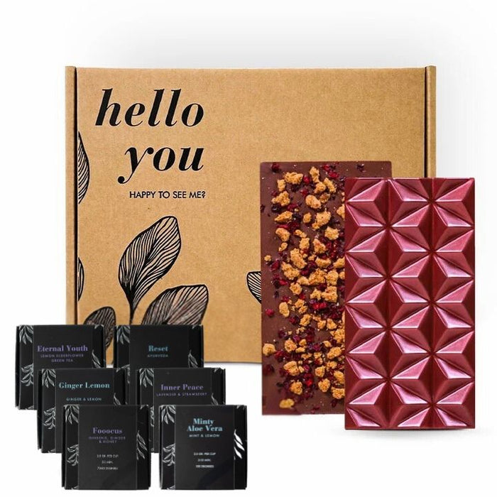 Chocolade en theepakket - Hello you
